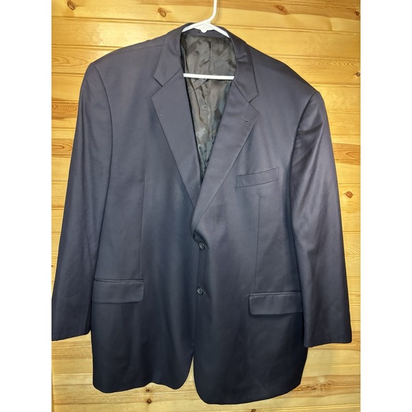 Joseph Abboud Other - Joseph Abboud Loro Piana Blazer Mens 52R Navy Blue Super 120's Wool‎ Sport Coat